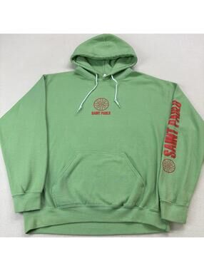 Kanye West Saint Pablo Tour Rap Hoodie Size Medium Green 2016